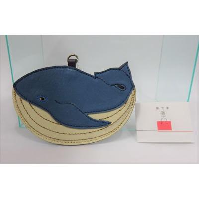ふるさと納税 富士河口湖町 「鞄工房　香」くじらのパスケース