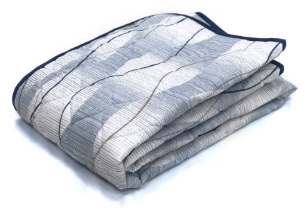 コットン100% 高島ちぢみ (表地) さらさらキルト敷パット シングルサイズ(約100×205cm)｜寝具 布団 ふとん ベッド パッド シーツ 綿 国産 日本製 ベビー 子供 洗える 洗濯可 快眠 快適 睡眠 泉州 泉大津市 大阪府 FNP006 [4600]