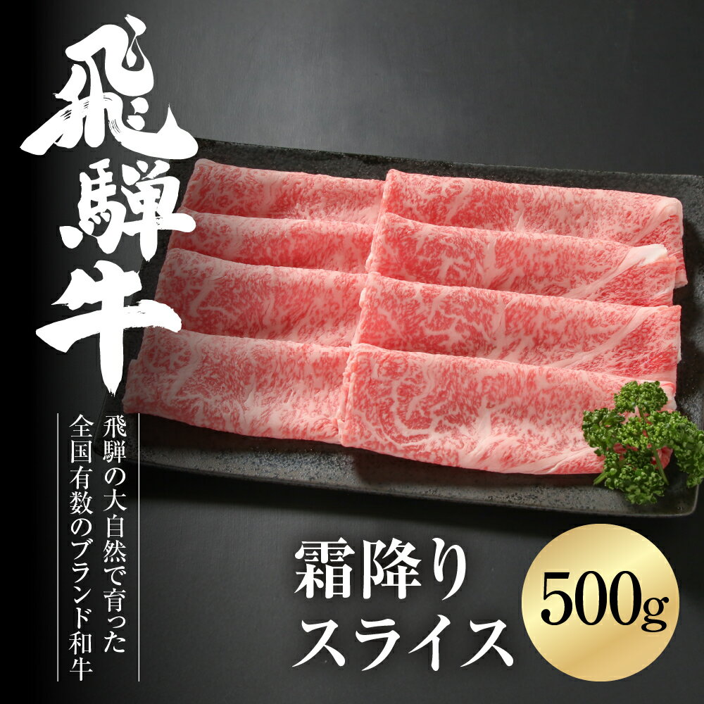 【ふるさと納税】【冷凍】飛騨牛 霜降りスライス（すき焼き/しゃぶしゃぶ）500g 真空パック | 牛肉 肉 和牛 霜降り スライス 鍋 お鍋 飛騨高山ミート [MZ032]