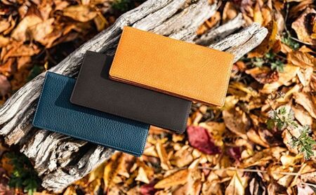 信州鹿革 長財布 小物 ウォレット 革製品 革小物 収納力抜群 カード10枚 マチ付お札入れ フリーポケット2カ所 出し入れ簡単 鹿皮  キャメル