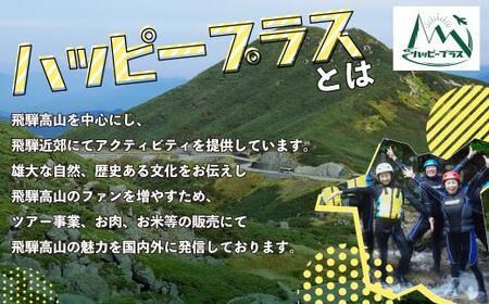 ハッピーツアー体験チケット 1,500円分　体験 ツアー 利き酒 酒蔵体験 町歩き フードツアー 座禅 シャワークライミング スノーシュー オンラインツアー アクティビティ ハッピープラス 飛騨高山 