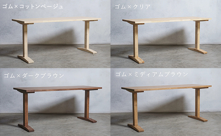 木製 パソコンデスク ゴム材 エ型 W160×D60×H70ｃｍ 選べる4色 岐阜県 安八町 コットンベージュ