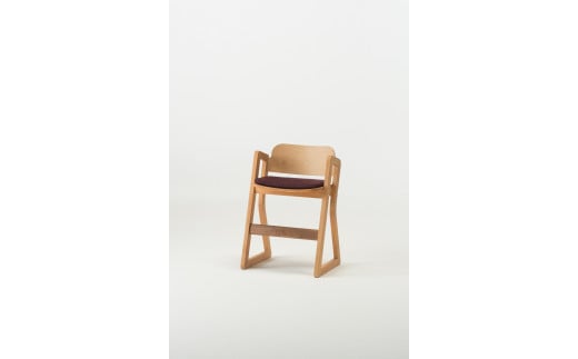 〈大雪木工〉はんの木の家具 チェアー01（クッション：パープル）◆高島屋選定品◆【99000173】