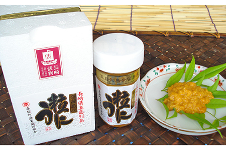 長崎俵物 五島列島 粒うに セット 60g×2本 珍味 ムラサキウニ 五島市/奈留町漁業協同組合 [PAT002]