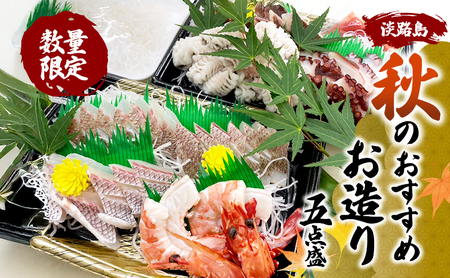 刺身 淡路島産 秋 五点盛 お造り 刺身