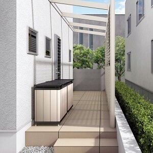 【ふるさと納税】四国化成　ゴミストッカー200L　木調　SC+セピアブラウン