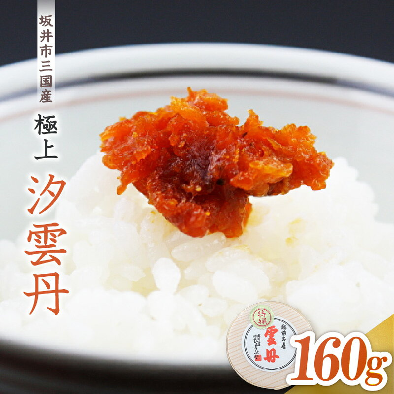 【ふるさと納税】濃厚な旨味が口中に溢れる 坂井市三国産 極上汐雲丹160g /ウニ うに おつまみ
