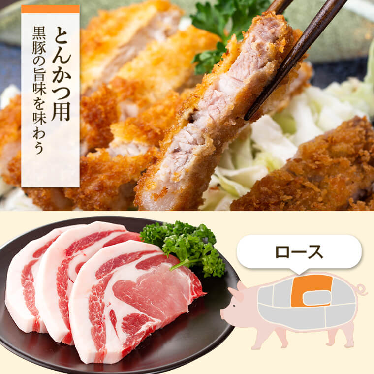 【A02043】特選黒豚　肩・とんかつセット_イメージ4