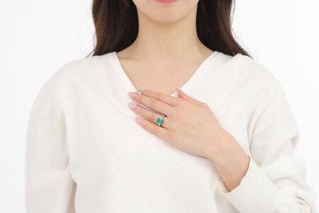 【ふるなび限定】【一点もの】エメラルド（2.08ct）ダイヤモンドプラチナリング　R124　K06147-H　FN-Limited-SP