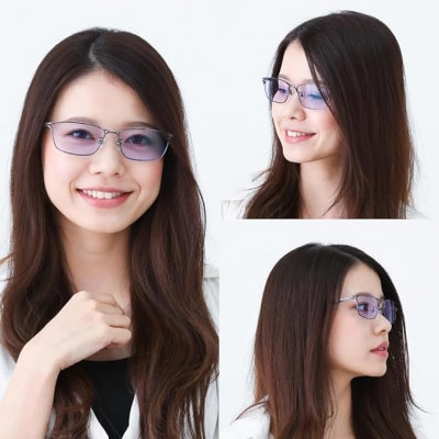 [ネオコントラスト]調光サングラス スタイリッシュフレーム・ネイビー　型番:S8003L-PHN