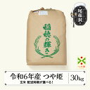 【ふるさと納税】 新米 米 玄米 30kg つや姫 令和6年産 2025年産 尾花沢市産 生産者応援！ 送料無料※着日指定配送不可※沖縄・離島への配送不可 kb-tsgxb30