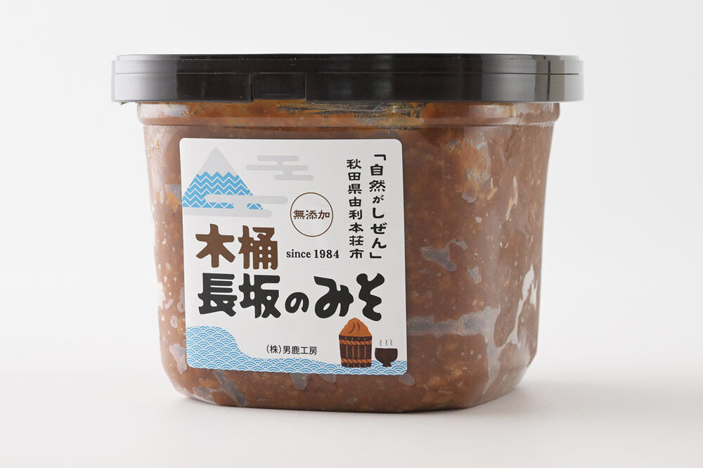 味噌 長坂のみそ 2kg（1kg×2個）保存料・酒精等無添加 男鹿工房 [味噌 みそ ミソ 調味料 無添加 発酵 食品 国産 味噌汁 秋田 男鹿工房]
