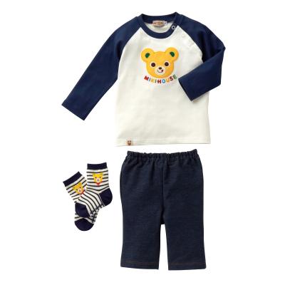 ふるさと納税 八尾市 ミキハウス プッチ—のお顔Tシャツセット(L106)