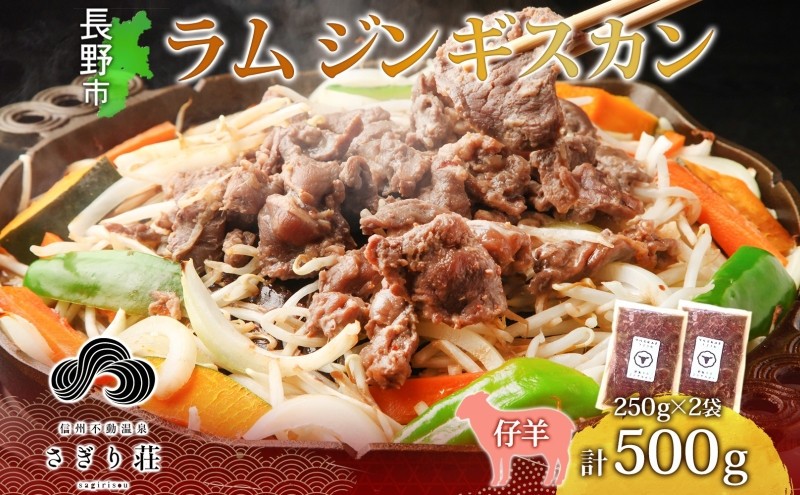 
                  長野県 不動温泉 さぎり荘 謹製 ラムジンギスカン 250g×2袋 計500g 羊 肉 味付き ラム ジンギスカン 焼肉 BBQ 冷凍 小分け お取り寄せ 産地直送 信州新町 送料無料 長野市
                