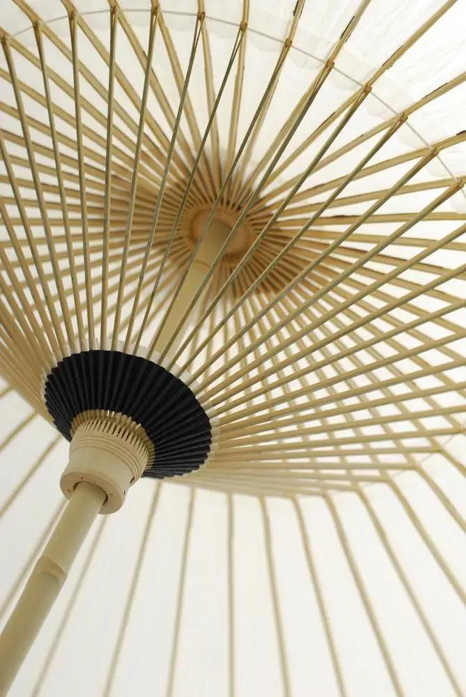 【日吉屋】特選番傘（白） 名入れあり（タイプB・D・E)