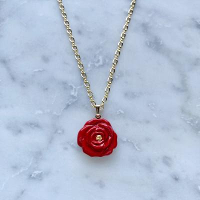 ふるさと納税 茅ヶ崎市 ArtOpus. ネックレス 薔薇 赤 湘南 茅ヶ崎市 陶磁器 アートギフト |  | 01