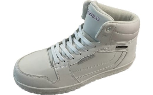 ハイカットスニーカー　BMS1548　（ホワイト、26.5cm）