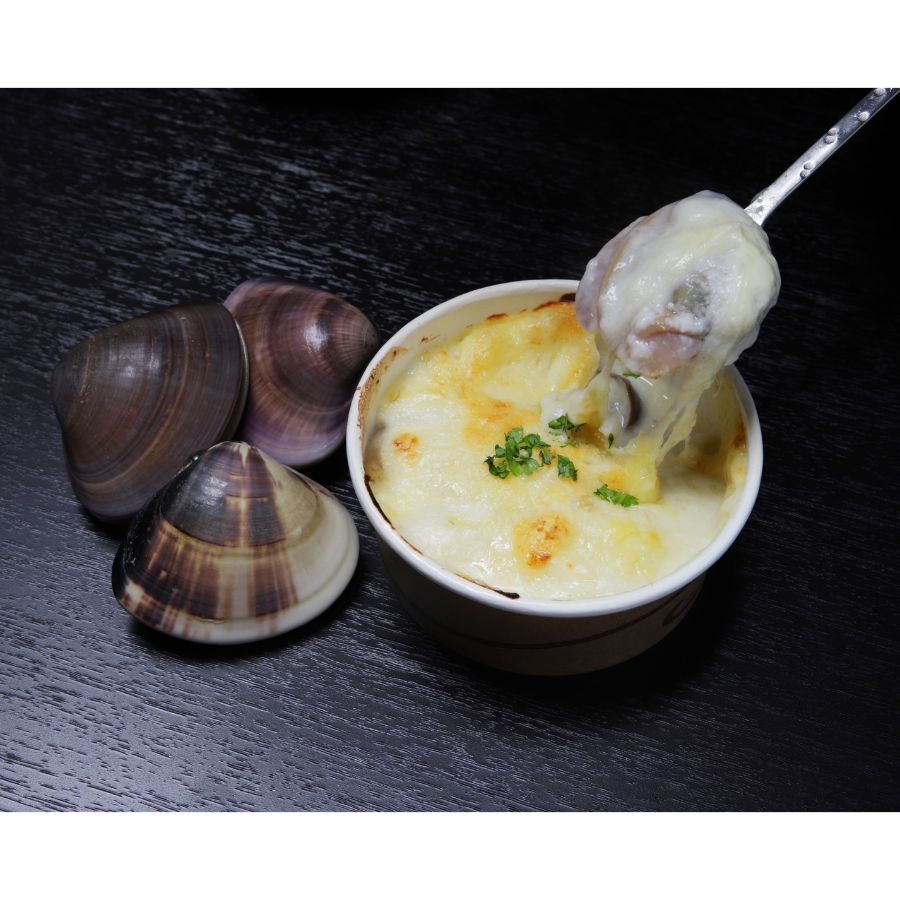 ＜本家留蔵＞九十九里産地ハマグリの白ワイン蒸しと地ハマグリのグラタン詰合せ（650g×2、200g×6）（三越伊勢丹選定）
