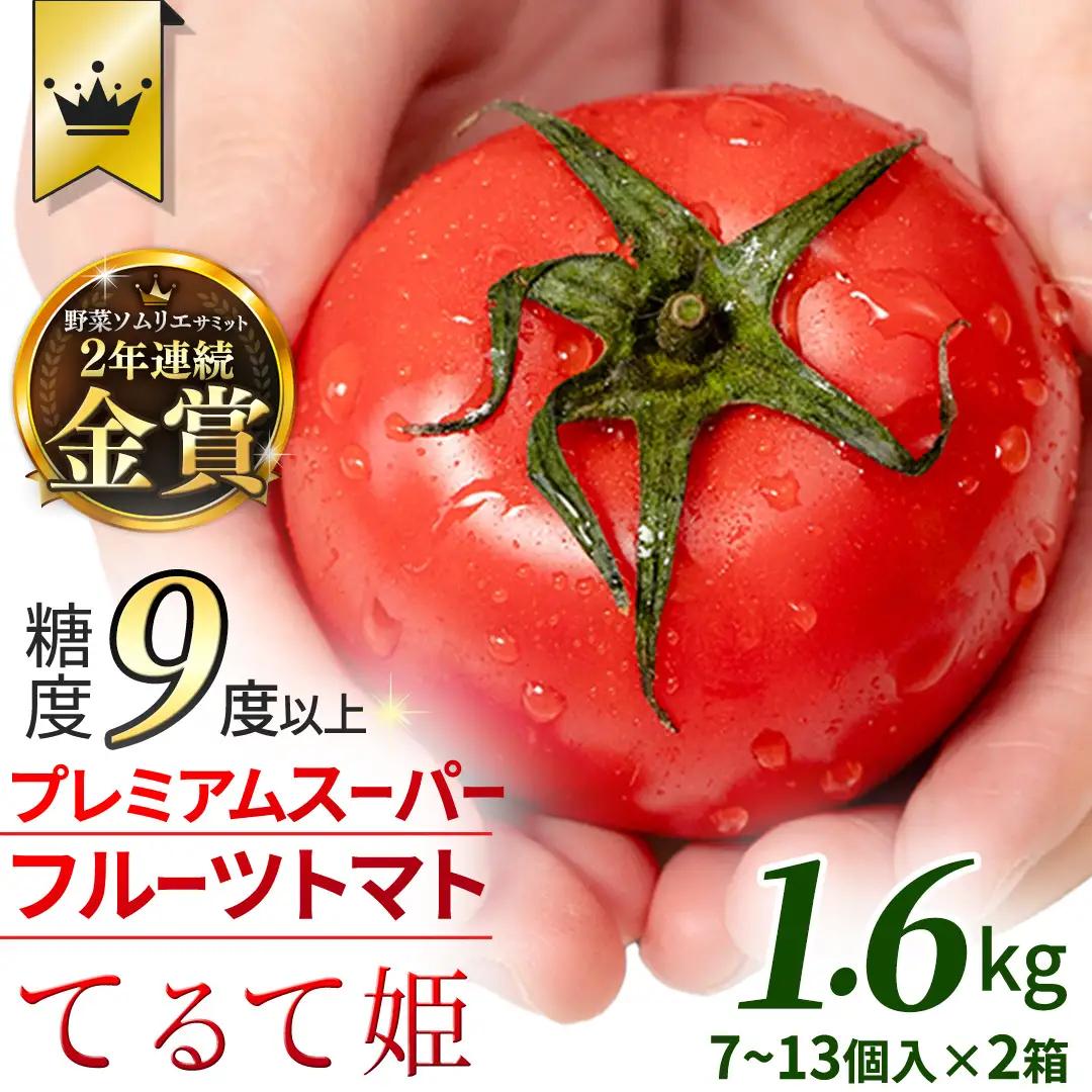 《 2027年 収穫分 》2～6月配送 スーパーフルーツトマト てるて姫 約800g×2箱【7〜13玉/1箱】 糖度9度以上 先行予約 フルーツトマト ブランドトマト 野菜 ギフト 贈答 青空レストラン アド街ック天国 グッドモーニング 黄金のワンスプーン 昼めし旅 [BC036sa]