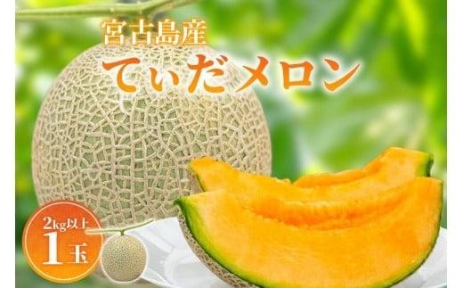 ＜先行受付＞【8farm】宮古島産てぃだメロン1玉（2kg以上）《2026年12月～2027年1月発送》（JC010）