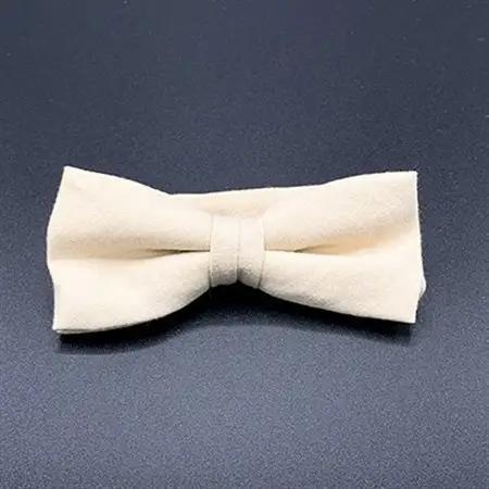 クラバットユキジ製　デニム蝶ネクタイ(クリームイエロー)_装飾品・工芸品 ネクタイ・ベルト 服飾小物 _【1095857】