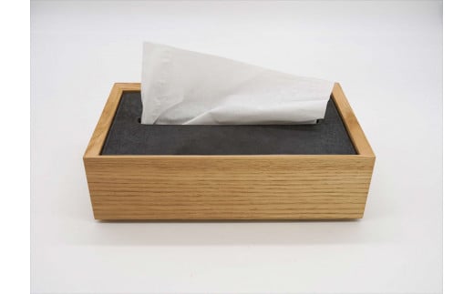 石州瓦とクリの木のティッシュボックス 伝統技術 職人の技 新生活 応援 準備 【178_2018】