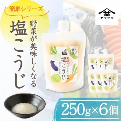 ふるさと納税 小千谷市 野菜がおいしくなる塩こうじ (250g×6個入) 塩麹 万能調味料 山崎醸造 新潟県 小千谷市