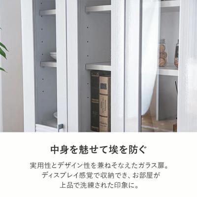 ふるさと納税 大川市 幅約90cmリビングボード(ハイタイプ)　ホワイト |  | 01