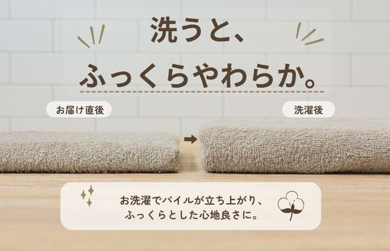 デイリーフェイスタオル 10枚セット (サンドベージュ）【国内製造 日本製 泉州タオル 無地 吸水力 耐久性】 015B693_イメージ3