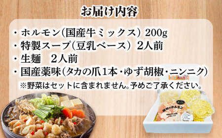 もつ鍋セット 2人前 日田市 / 福地のうなるホルモン[ARAY001]