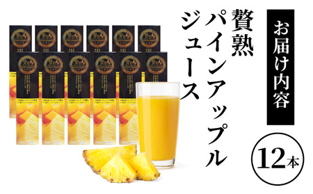 贅熟 石垣島産パインアップルジュース(100%)  500ml 12本