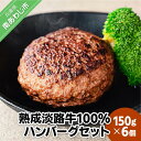 【ふるさと納税】熟成淡路牛100%ハンバーグセット（150g×6個セット） ふるさと納税 おすすめ