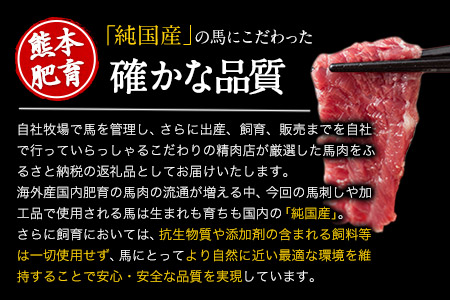 純国産馬肉8種セット 計2200g 《60日以内に出荷予定(土日祝除く)》 熊本肥育 2年連続農林水産大臣賞受賞 送料無料 馬刺し 馬肉 馬スジ ホルモン 燻製 霜降り ハンバーグ 南阿蘇村