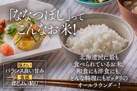 【R７年産新米先行予約】【3ヵ月定期便】東川米 ななつぼし「白米」 5kg（2025年11月下旬より発送予定）