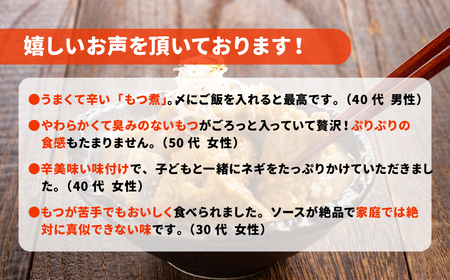 もつ煮 ジャン辛もつ煮 1人前×8個 計1,800g