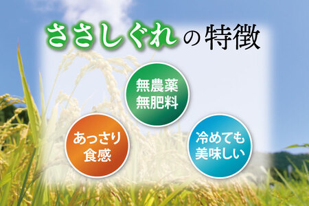 ★令和6年産★ ささしぐれ 10kg (精米)  | 希少品種 お米 おこめ 精米 ササシグレ 無農薬 無肥料 安心 あっさり食感 冷めてもおいしい (DE007)