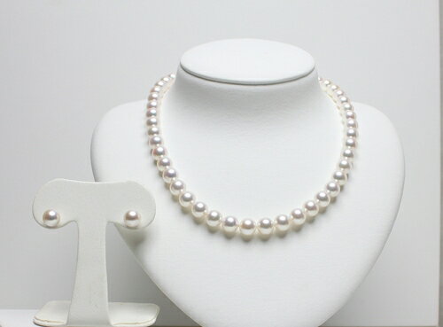【ふるさと納税】 真珠 ネックレス ピアス セット 8.5-9.0mm K14 WG 大粒 アコヤ真珠 アクセサリー ファッション ジュエリー akoya パール 高級 プレゼント 贈り物 贈答品 お祝い 誕生日 記念日 冠婚葬祭 慶事 結婚式 卒業式 入学式 三重県 伊勢 志摩 南伊勢町 パールハヤシ