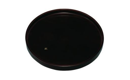 木製丸盆 30cm 溜 匠【YG396】