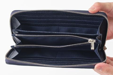 SOMES　GL-01　ラウンド長財布　（ネイビー） [12260308]