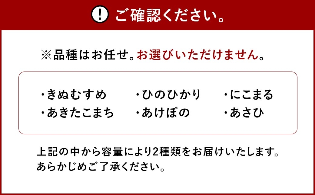 岡山県産米品種おまかせ10kg（5kg×2袋）令和8年産