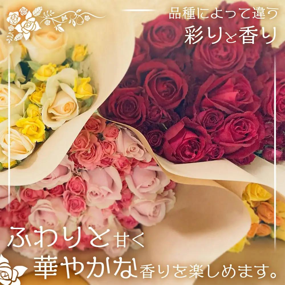 【日付指定必須・ギフト対応可】 夏季限定 ばら農家直送！バラ花束40本以上お届け(色はおまかせ) TB-8│ローズ 新鮮 花 フラワー 花束 ばら 薔薇 バラ 誕生日 記念日 結婚祝い ギフト プレゼ