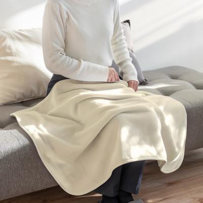 ふるさと納税 橋本市 バスマットの糸で作った膝掛けブランケット アイボリー