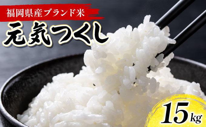 《2026年1月20日以降発送》福岡県産米 元気つくし 15kg 令和7年産 ※北海道・沖縄・離島は配送不可【精米 7年産 国産 福岡県産 お米 ブランド米 15kg げんきつくし】 CY013