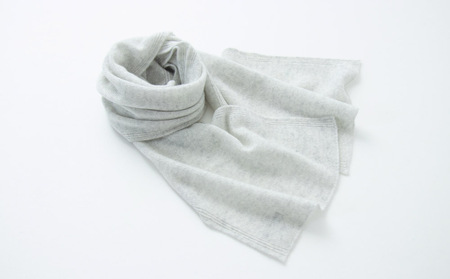 カシミヤ 天使のマフラー ライトグレー マフラー H0129