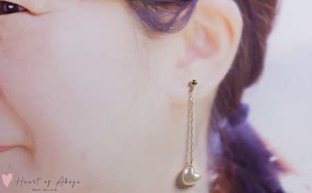 愛らしい　Heart of Akoya　ピアス / 伊勢志摩 伊勢 志摩 英虞湾 真珠 アコヤ真珠 本真珠 パール ピアス アクセサリー ギフト プレゼント クリスマス バレンタイン ファッション カ