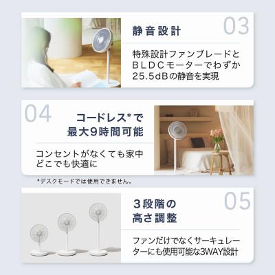 ふるさと納税 つくばみらい市 【LAViNO ラビーノ エアーループ】  扇風機・サーキュレーター(リモコン付き) |  | 02
