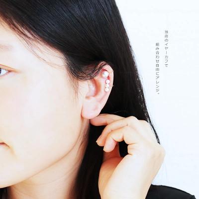 ふるさと納税 志摩市 志摩産 あこや真珠 4.0-5.0mm K18 イヤーカフ |  | 02