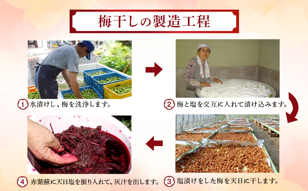 梅干しマイスター 佐藤きい子さんのご家庭用手作り梅干し 約1.2kg ( 1パック × 3 )