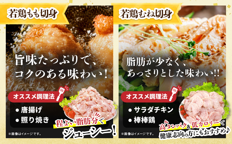 宮崎県産 豚肉＆鶏肉 よくばりセット 合計4.5kg 国産 食品 切り落とし スライス もも むね 切身 小分け 真空パック 万能 便利 簡単調理 食べ比べ おかず から揚げ_DB43-25_イメージ