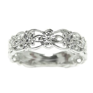 PT900「透かし柄」地金デザインリング【 32056-1】